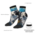 thumbnail image 6 of Fuzoiu Sunset Sunflower Dog Print Adult Socks, Crew Moisture-wicking Socks, Unisex Cushion Crew Socks,Casual Sports Ankle Socks, 6 of 7