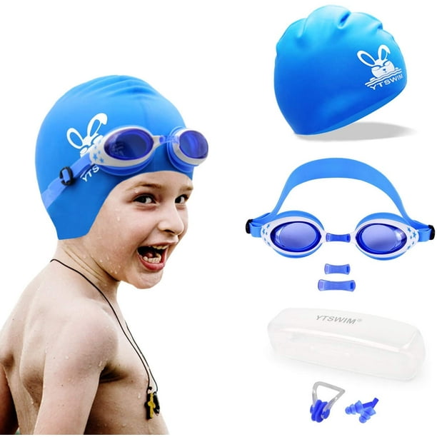 Lunettes de natation en silicone pour enfants, anti-buée, lunettes