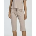 thumbnail image 5 of Real Essentials 2 Pack: Women's Cotton Pajamas Short Sleeve Tops and Capri Pants Pajama Sets with Pockets (Available In Plus), 5 of 6