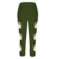 thumbnail image 4 of Bzhegqhd Halloween Printed Pants for Women Glow in Dark Skeleton Leggings High Waisted Party Costume Pants Stretch Joggers Casual Festive Night Out Bottoms Pumpkin Bat Design, 4 of 4