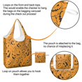 thumbnail image 4 of 5 Pack Foldable Shopping Bag,Halloween Pumpkin Pattern Reusable Grocery Bags with Pockets,Large Reusable Tote Bags with Handles Waterproof & Lightweight, 4 of 6