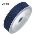 thumbnail image 3 of Unique Bargains 2 Pack Twisted Nylon Twine Thread Beading Cord 1.5mm 20M/65 Feet Extra Strong Braided Nylon String, Dark Blue, 3 of 6