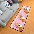 thumbnail image 3 of SKYSONIC 2'X6' Corgi Dog Rose Flower Runner Rug with Rubber Backing, Valentine I Woof You Non Slip Entryway Rug Runner Washable Soft Area Rug Carpet for Hallway Bedroom Kitchen Decor, 3 of 6