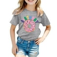 thumbnail image 3 of WOYY Big Girls Birthday Tshirt Doughnut Letter Print Short Sleeve T Shirt, Sizes 3-13, 3 of 3