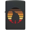 thumbnail image 2 of Zippo 46168 Colorblock Zippo Design Black Matte Windproof Lighter, 2 of 7