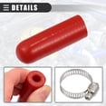 thumbnail image 5 of 1 Set Universal Car Silicone Coolant Cap with Clamp for Coolant Heater Bypass 0.39" 10mm ID, 5 of 6