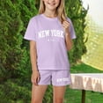 thumbnail image 2 of Toddler Girls Summer Outfit Cotton Top and Shorts Clothing Set Girls Summer Set 2-12 Years,5-6 Years, 2 of 4