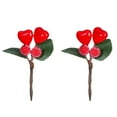 thumbnail image 2 of LEFTHIGH Home 2 Pack Valentines Day Artificial Heart Shaped Gift Box Decoration Plastic Floral Ornament 10.6cm Valentines Decor, 2 of 6