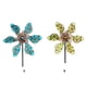 thumbnail image 5 of Matsuzay Adornos artesanales de metal con inserciones de mariposas luminosas, patio de moda, nueva tendencia líder Jardín y Patio Flor azul, 5 of 6