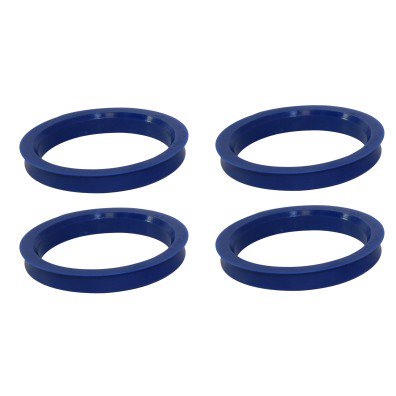 Coyote Wheel Accessories 73-6340 Wheel Hub Centric Ring 63.4 Millimeter Inside Diameter; 73 Millimeter Outside Diameter; Blue; Plastic; Set Of 4
