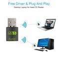 thumbnail image 5 of 3X Adaptador Bluetooth WiFi USB, Receptor Externo de Red Inalámbrica de Banda Dual de 600 Mbps, Dongle WiFi para PC / Computadora Portátil / Computadora de Escritorio, 5 of 5
