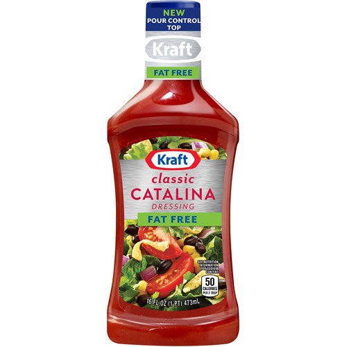 Kraft Salad Dressing Fat Free Classic Catalina Dressing, 16 FL OZ (Pack