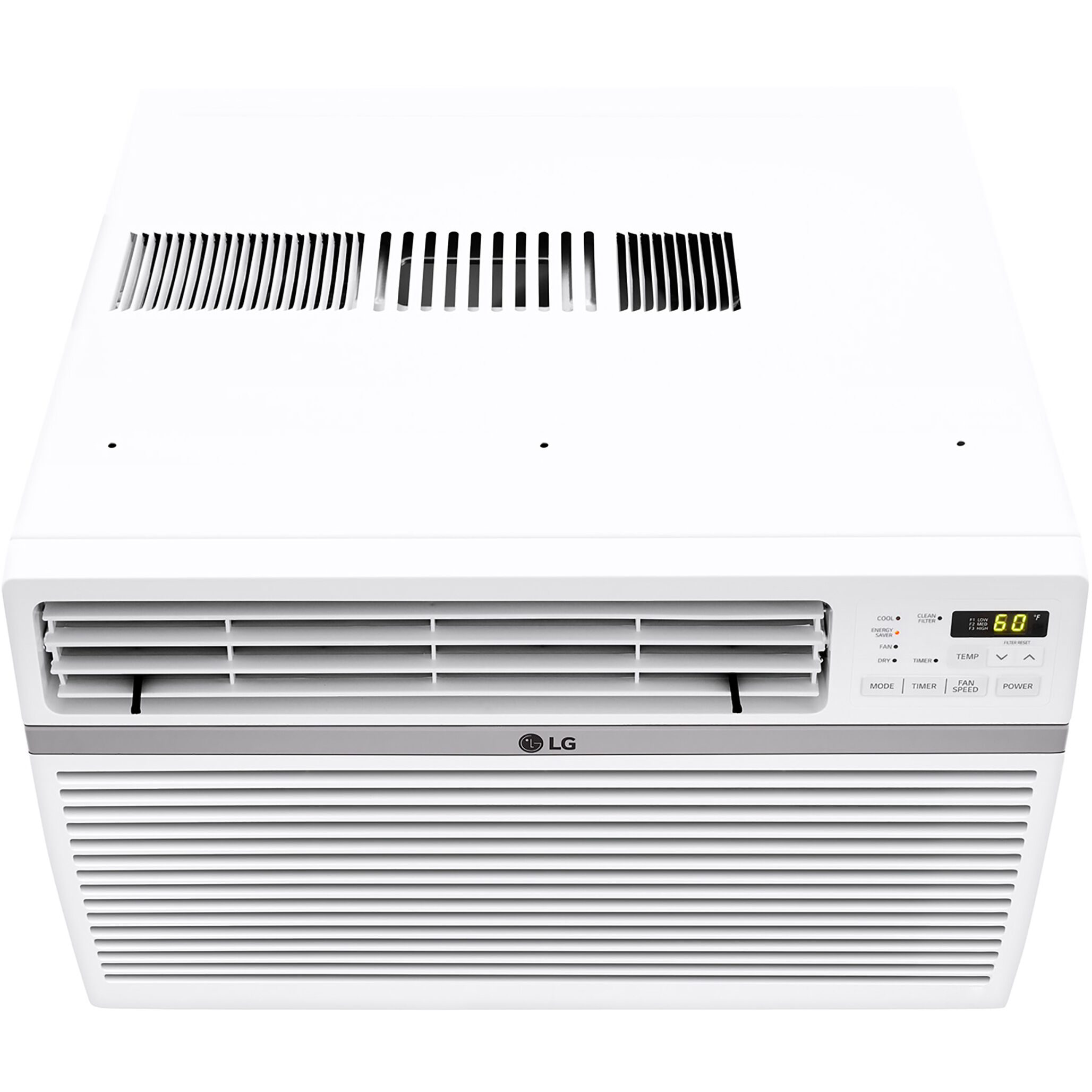 LG 8,000 BTU 340 Sq ft Window Air Conditioner with Remote Control, White, LW8016ER