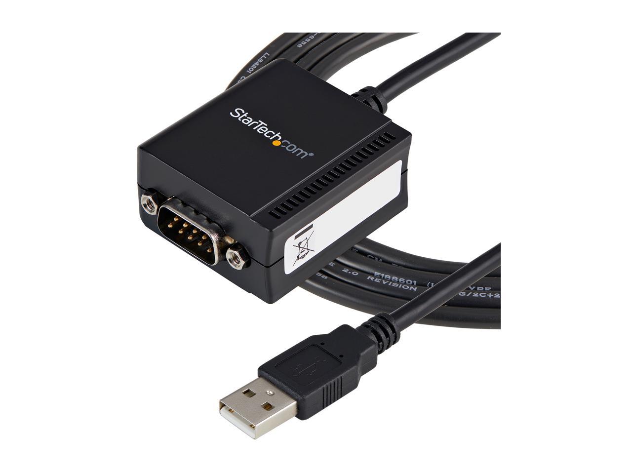 StarTech.com USB to Serial Adapter - 1 port - USB Powered - FTDI USB UART Chip - DB9 (9-pin) - USB to RS232 Adapter - image 4 of 5