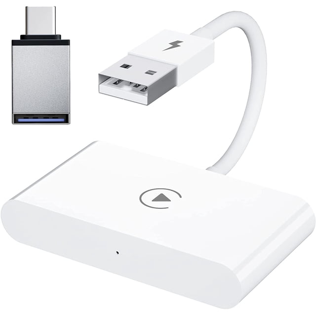 Adaptador Inalámbrico CarPlay Btafrte para iPhone Soporta iOS 13+ 5Ghz WiFi