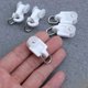 thumbnail image 3 of Curtain Glider Hooks for Track Rail, 50pcs PE Material Mute Wheel Rollers Ball Pulley, 3 of 3