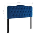 thumbnail image 6 of Pemberly Row Queen Diamond Tufted Performance Velvet Headboard in Navy, 6 of 7