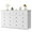 White, variant on EnHomee White Dresser for Bedroom with 10 Drawers Modern Wood Dressers Chests of Drawers Wide Dresser for Adults
