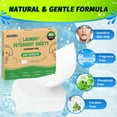 thumbnail image 3 of JJEAN-Laundry Detergent Sheets - 200 Loads Unscented Travel Laundry Detergent, Eco Friendly & Hypoallergenic Cloth Washing Detergent Soap Sheets, Suitable for Sensitive Skin, 3 of 4