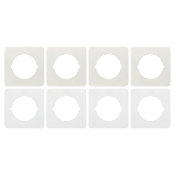 Uxcell Door Knob Plates, 4 Pcs Square Plate Cover for Door Deadbolt White
