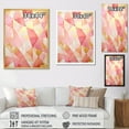 thumbnail image 4 of Designart "Tessellations In Pink And Gold" Abstract Shapes Wall Art Living Room, 4 of 7