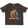 thumbnail image 3 of Inktastic Soccer Girl Superhero Girls Toddler T-Shirt, 3 of 5
