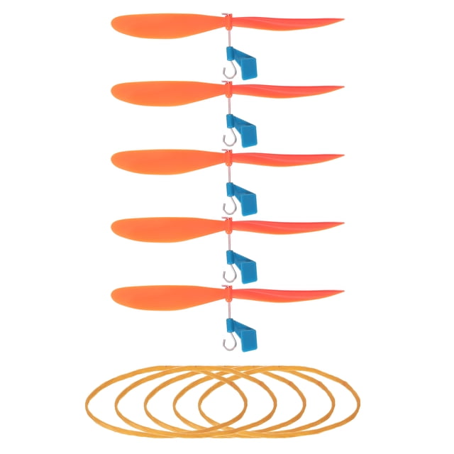 Uxcell 5Pcs Hélice de Plástico Hélice Palas 5" Naranja