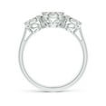 thumbnail image 2 of ANGARA Natural 0.31 Ct. Diamond Side Stone Ring in 14K White Gold for Women (Ring Size: 3), 2 of 9
