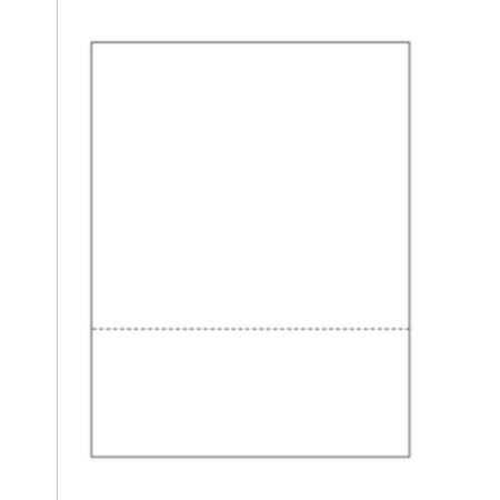 Blank Business Form, 8.5"x 11", w Perfed Bottom 3.5" x 8.5", Wh Vlm - 250 Sheets