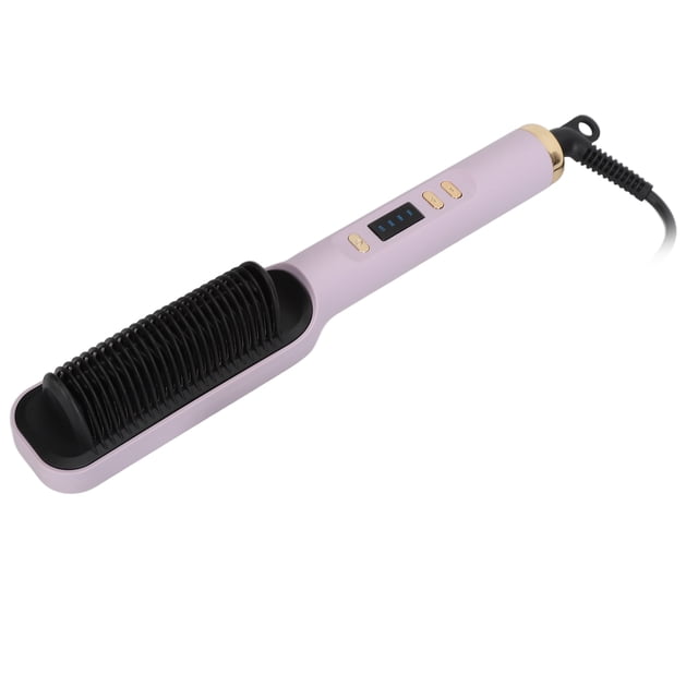 Cepillo Alisador De Pelo, Alisador De Cepillo Térmico Multifunción Fácil De Usar Temperaturas Ajustables De Calor Rápido Para El Hogar