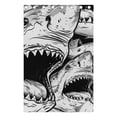 thumbnail image 5 of Sharks Grey Black Out Curtains 84 Inch Length Curtains for Sliding Glass Doors Bedroom Living Room 2 Pack, 5 of 6