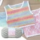 thumbnail image 5 of pstuiky Hilo de lana de leche teñido anudado hilo de lana grueso para tejer a crochet manta de bebé hilo para tejer y crochet 142 yardas (426 pies), 5 of 7