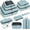 Teal, variant on Packing Cubes for Travel | 10 Set Teal |Durable Luggage Organizer 4 Size(, Large, Medium, Small),Comprehensive Cubes for Toiletry,Underwear, Shoe,Travel Essentials,Efficient Women Gifts