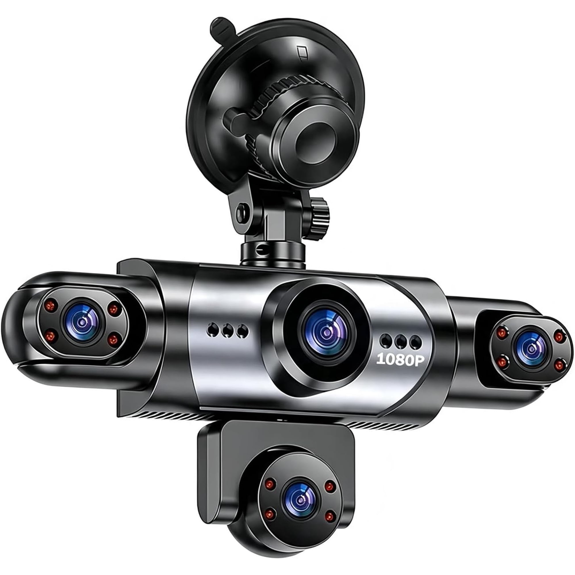 1080p Multi-Channel Dash Cam Dash Camera Wireless, Dash Cams Front and Rear 360° Dash Camera Front and Rear Inside Car Camera - Dash Cam for Car
