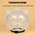 thumbnail image 5 of Cat Transparent Muzzle for Grooming, Ultra-Light Cat Recovery Collar, Breathable Astronaut Helmet Face Mask, Prevent Aggression, Nail Trimming & Grooming (Small), 5 of 8