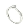 thumbnail image 2 of 1/8 Carat T.W. Diamond Split Shank Classic 10kt White Gold Engagement Ring, 2 of 5