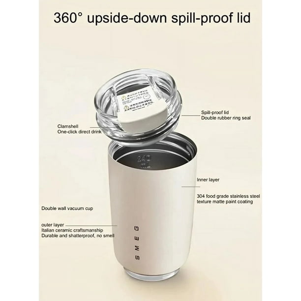 Smeg The*Rmos Coffee Mug 320ml Stainless Steel Travel Mug Water Bottle Insulated | SHEIN A Smeg The*Rmos Coffee Mug 320ml Stainless Steel Travel Mug Water Bottle Insulated | SHEIN A