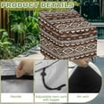 thumbnail image 4 of Renewold Patio Chair Covers Waterproof Dust Proof Stackable Patio Chair Covers Outdoor Lawn Patio Furniture Protection Fits up to 38"W x 38"D x 36"H, Southwest American Tribal Leopard Print, 4 of 7