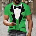 thumbnail image 3 of Mens St Patricks Day Shirt Shamrock Graphic T-Shirt Novelty Short Sleeve Shirts Casual Round Neck Tops Summer Basic Tees, 3 of 8