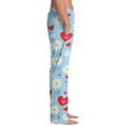 thumbnail image 3 of Fgvctg Valentine's Day Plus Size Pajamas for Men Cute Sleepwear Wide Leg Pajamas Heart Graphic High Waisted Pj Pant Stretch Spring Fall Drawstring Lounge Pants with Pockets Red S, 3 of 6