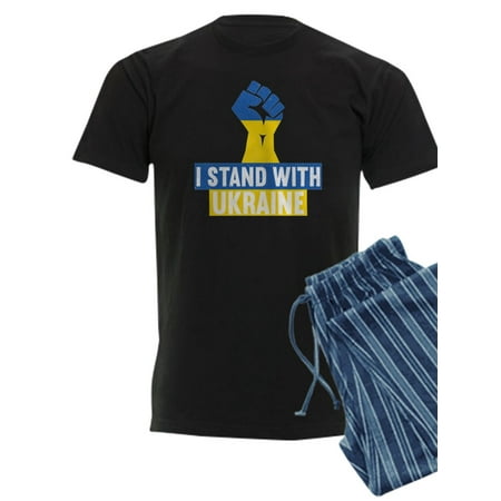 

CafePress - I Stand With Ukraine Pajamas - Men s Dark Pajamas