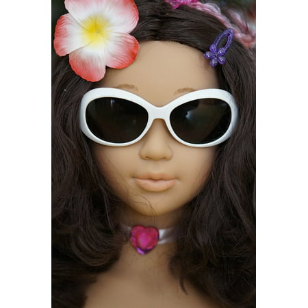 Canvas Print Doll Sunglasses Head Display Dummy Face Diva Stretched Canvas 10 x 14
