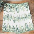 thumbnail image 4 of Green Eucalyptus Leaves 1 Pack Kitchen Towel, Water Absorbent Dish Towel, Watercolor Spring Summer Botanical Decorative Hand Towels - Quick Drying Cloth for Cooking Baking, 18x28 Inch, 4 of 8