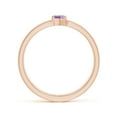 thumbnail image 2 of ANGARA Natural 0.13 Ct. Amethyst Solitaire Stackable Ring in 14K Rose Gold for Women (Ring Size: 3), 2 of 9