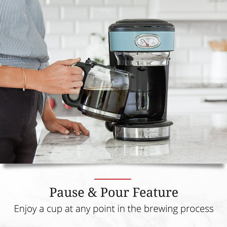 Russell Hobbs Retro Style Heavenly Blue 8-Cup -Cup Drip Coffee
