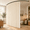 Cream Beige-100"W x 108"L (Pack of 1), variant on Black 100"W x 84"L (Pack of 1) Room Divider Curtain System with Ceiling Track