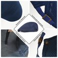 thumbnail image 6 of Minzimin Men Women's Beret Hat, Summer Mesh Breathable Newsboy Cap Adjustable Cabbie Hat with Buckle, 6 of 8