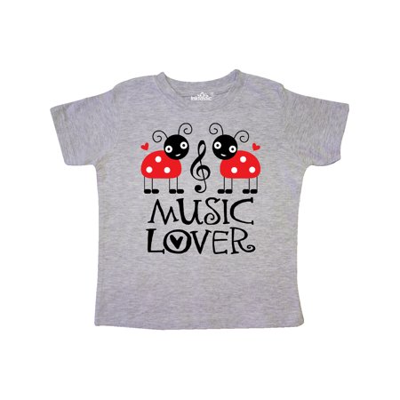 

Inktastic Ladybug Music Lover Gift Toddler Toddler Girl T-Shirt