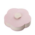 thumbnail image 1 of Bewildely Caja de aperitivos giratoria Bloom, diseño de flores, almacenamiento de alimentos dulces, organizador de joyas, caja de frutos secos Almacenamiento y organización del hogar rosado 27x8cm Bewildely HA1780-04B, 1 of 1