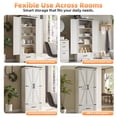 thumbnail image 5 of ACCOHOHO Pantry Cabinet, 72" Tall Farmhouse Storage Cabinet with Adjustable Shelves & 1 Drawer for for Kitchen, Dining Room, White, 5 of 7